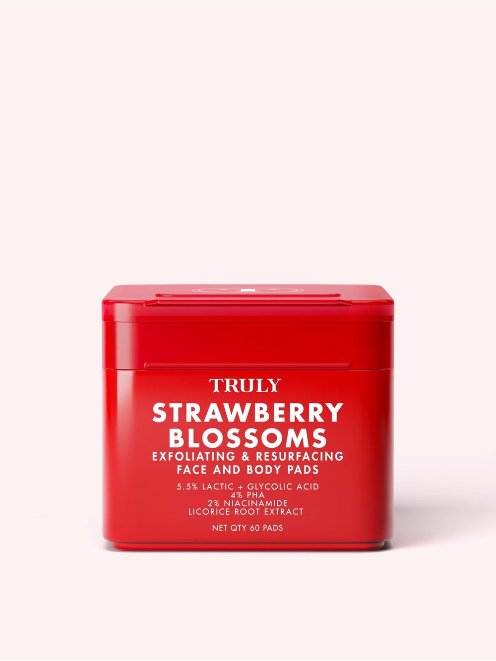 TRULY Strawberry Blossoms Exfoliating Face & Body Pads BNIB and Sealed!